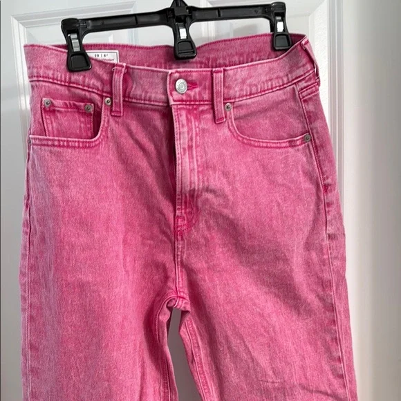GAP - CHEEKY STRAIGHT HIGH RISE - Women's Jeans - Size 29 / 8 Tall - Pink! - Picture 9 of 14